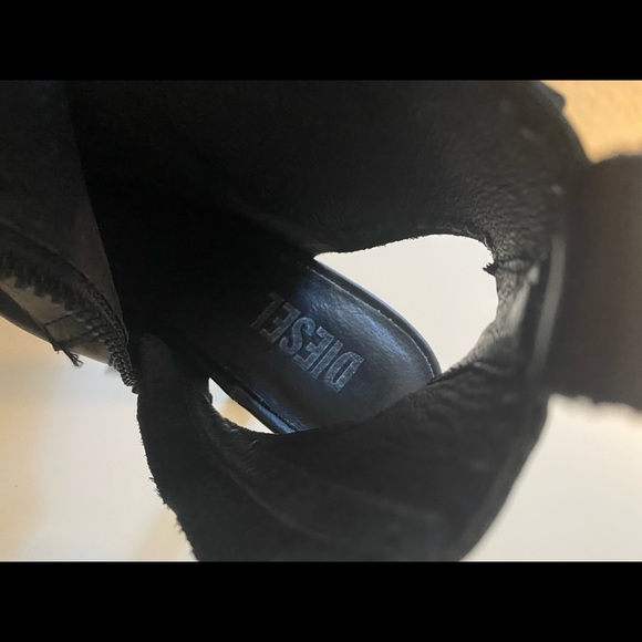 Diesel Melrose Riley Platform Heel Black Leather - Picture 8 of 8